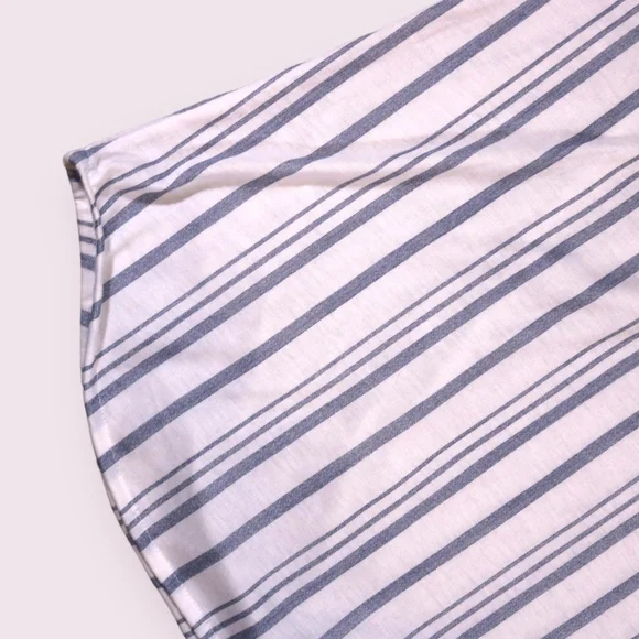 Eden & Olivia Anthropologie V Neck Stripped Pull Over Shirt Womens Size Small - Picture 4 of 8